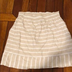 J Crew Linen Skirt with pockets